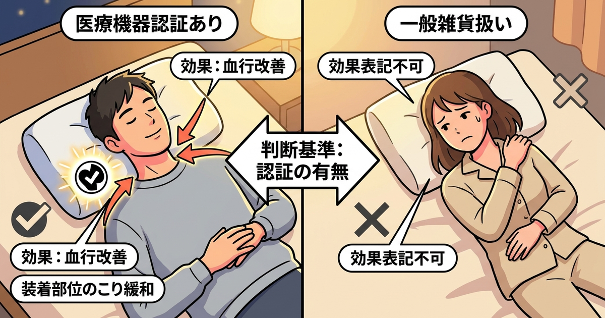磁気枕の効果を見極める唯一の基準は「医療機器認証の有無」だ