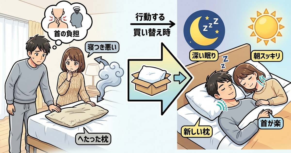枕の買い替え時期を迎えた今、行動を先送りしない理由