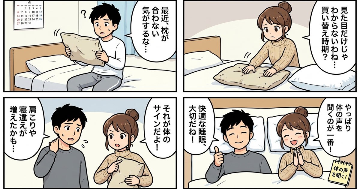 まとめ:枕の買い替え時期、体のサインを最優先に