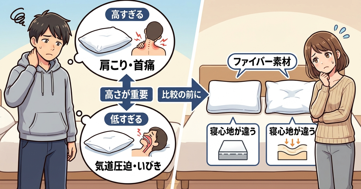 ブレインスリープとエアウィーヴの枕、比較する前に知っておくべき大前提