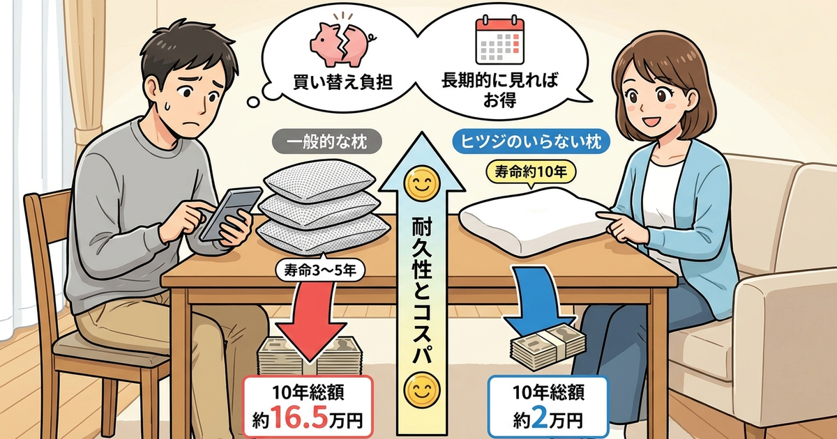 ヒツジのいらない枕の比較優位性│長く使いたい人とコスパ重視の人に選ばれている理由