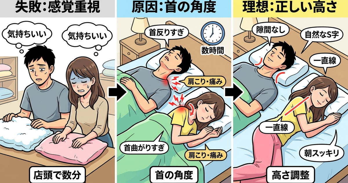 肩こりに効く枕の選び方、起床時の痛みから解放される条件とは