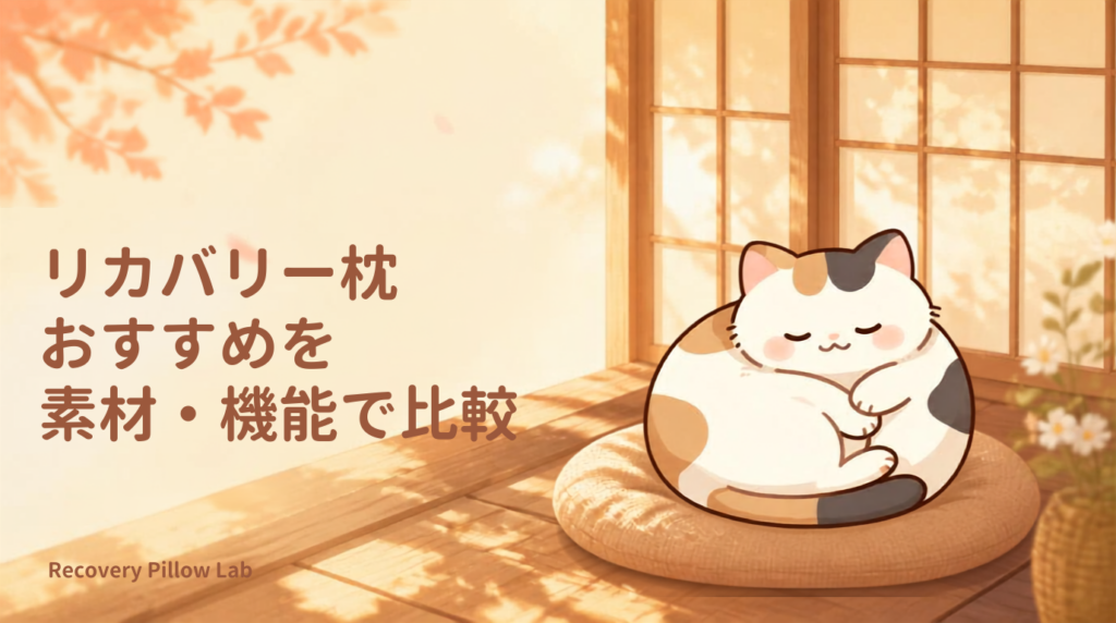 リカバリー枕 おすすめを素材・機能で比較