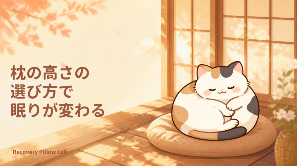 枕の高さの選び方で眠りが変わる